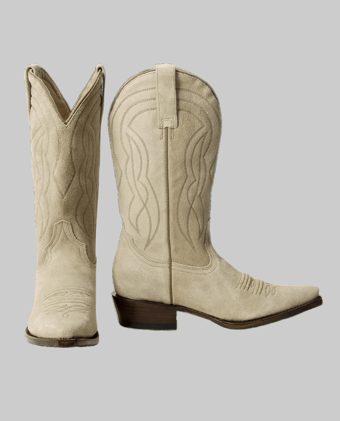 The Cowboy Boot Pearl Suede - The Great