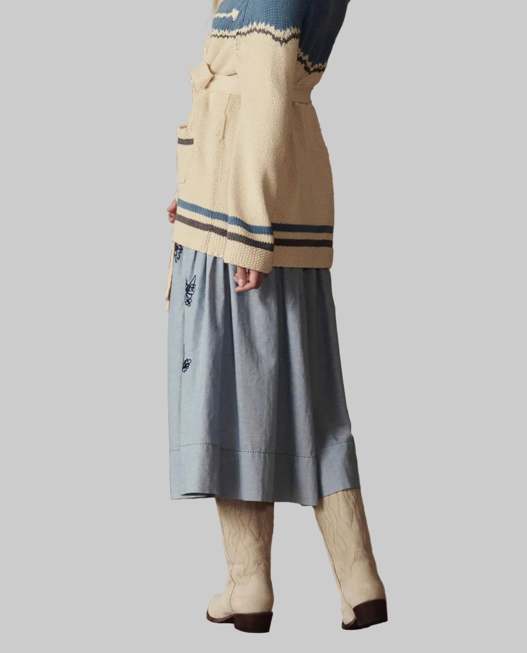 The Cowboy Boot Pearl Suede - The Great