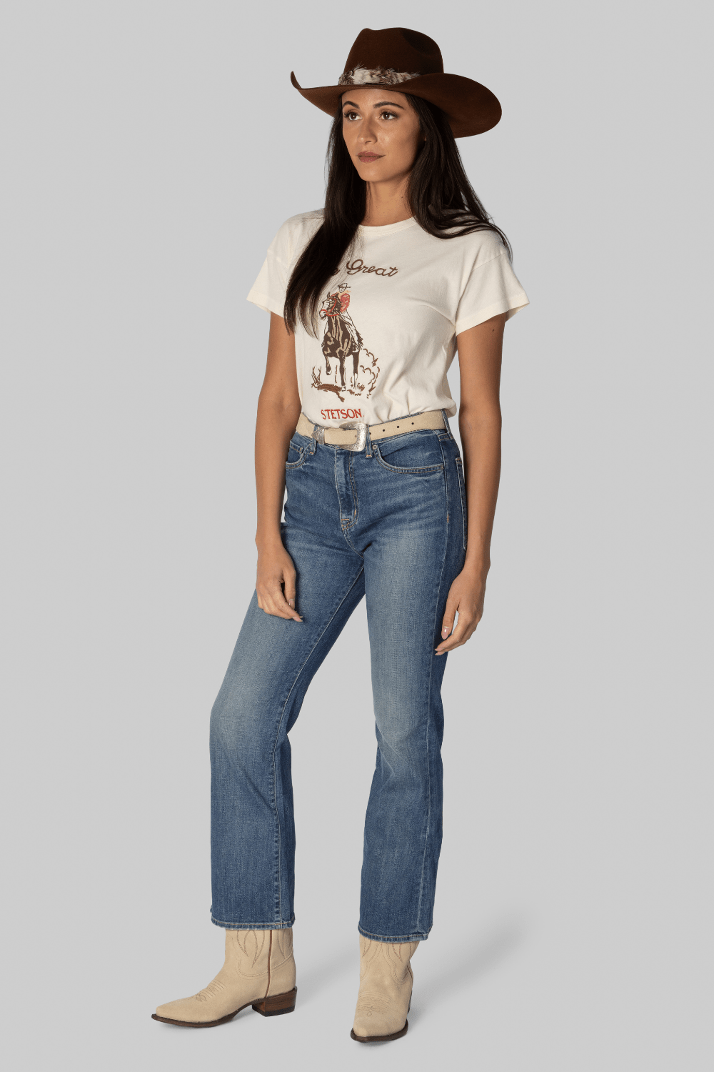 The Cowboy Boot Pearl Suede - The Great
