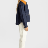 The Denim Swingy Jacket - The Great