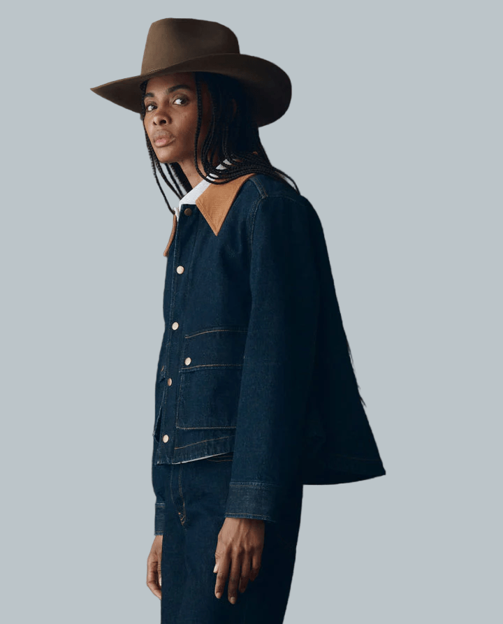 The Denim Swingy Jacket - The Great