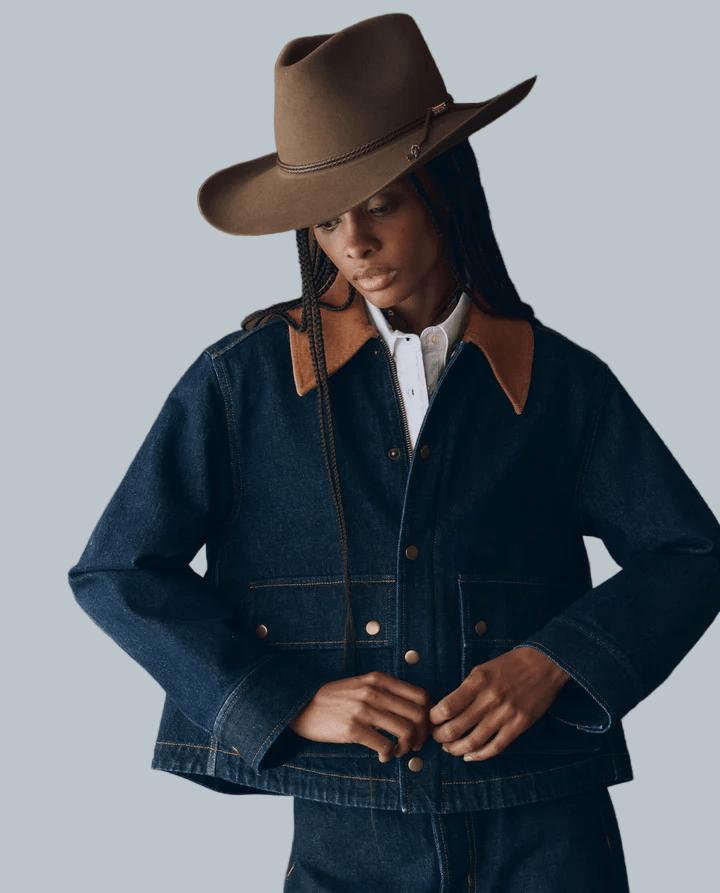 The Denim Swingy Jacket - The Great