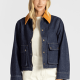 The Denim Swingy Jacket - The Great