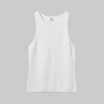 The Madison Cotton Tank in White - The Garment