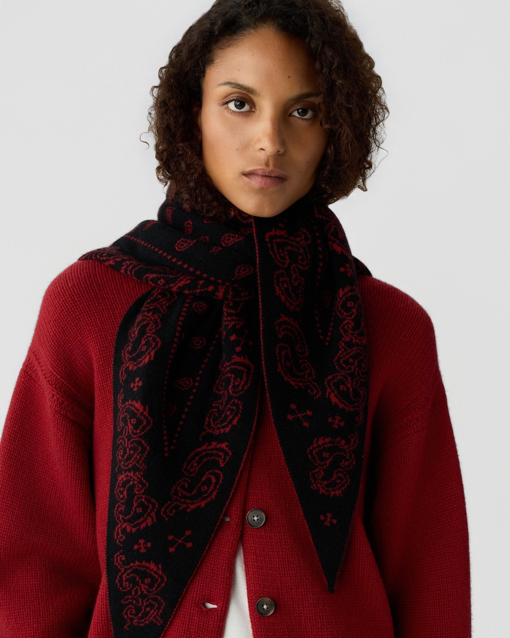 The Wild Rag In Carmine/Black - Guest In Residence