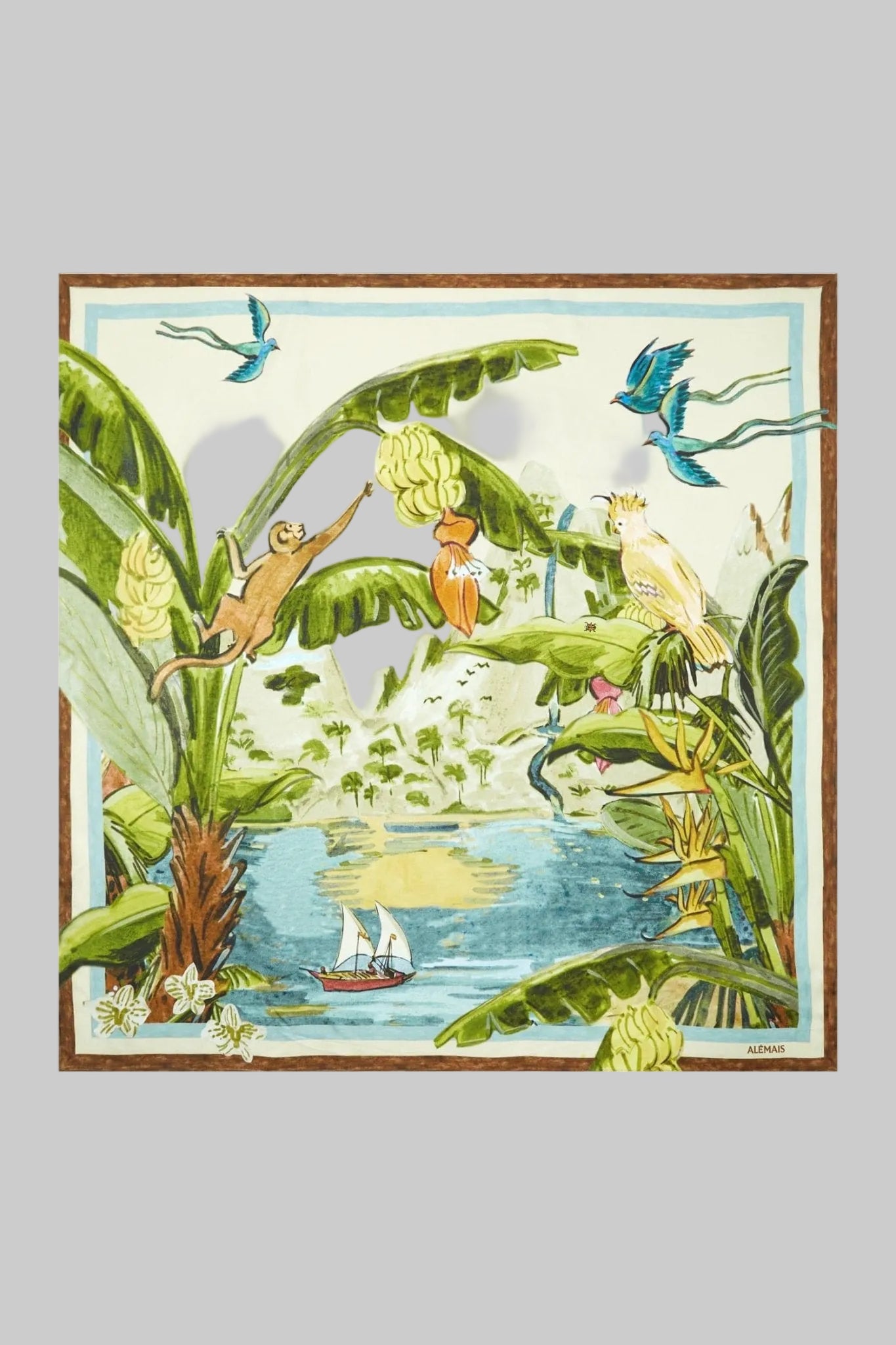 Toucan Silk Scarf - Alemais