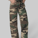 Tribeca Pant Khaki Overdyed Camo - Nili Lotan