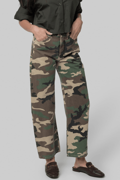 Tribeca Pant Khaki Overdyed Camo - Nili Lotan