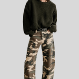 Tribeca Pant Khaki Overdyed Camo - Nili Lotan