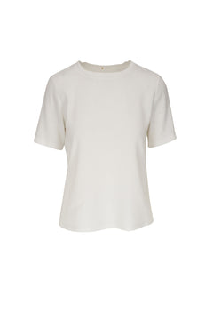 Crew Stretch Linen Tee - The Posh Peacock