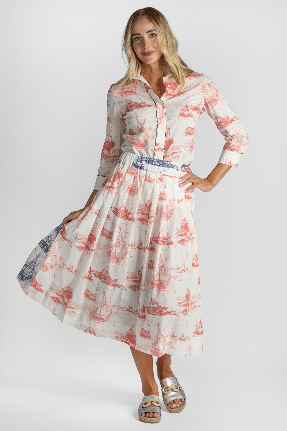Venise Boat Print Skirt - La Prestic Ouiston