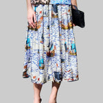 Venise Skirt Mix Caravelle Print - La Prestic Ouiston