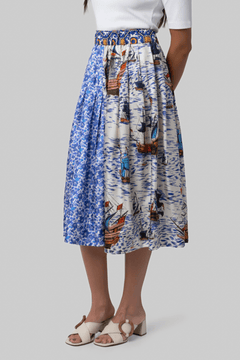 Venise Skirt Mix Caravelle Print - La Prestic Ouiston