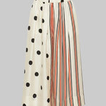 Venise Skirt - Mix Dot/Stripe Print Skirt - la