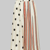 Venise Skirt - Mix Dot/Stripe Print Skirt - la