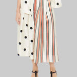 Venise Skirt - Mix Dot/Stripe Print Skirt - la