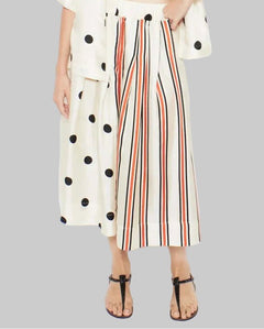 Venise Skirt - Mix Dot/Stripe Print Skirt - la