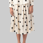 Venise Skirt - Mix Dot/Stripe Print Skirt - La Prestic Ouiston
