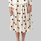 Venise Skirt - Mix Dot/Stripe Print Skirt - La Prestic Ouiston