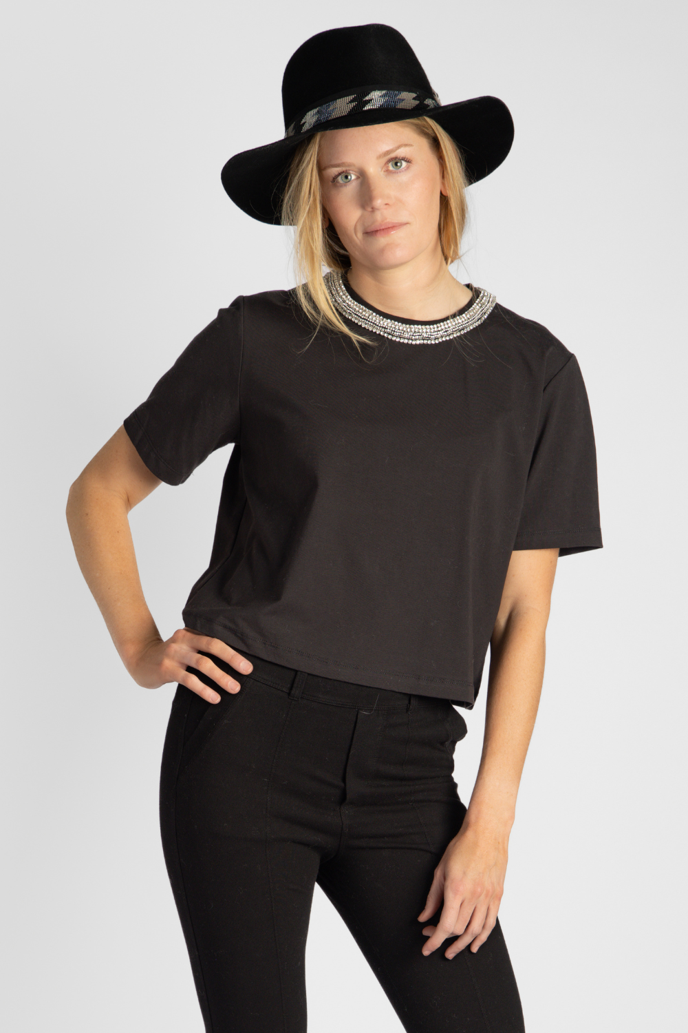 Sebastian Embellished Tee - The Posh Peacock