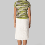 Veya Knit Tee in Green Linen - Proenza Schouler White Label