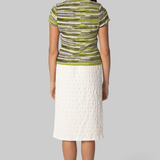 Veya Knit Tee in Green Linen - Proenza Schouler White Label