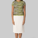 Veya Knit Tee in Green Linen - Proenza Schouler White Label