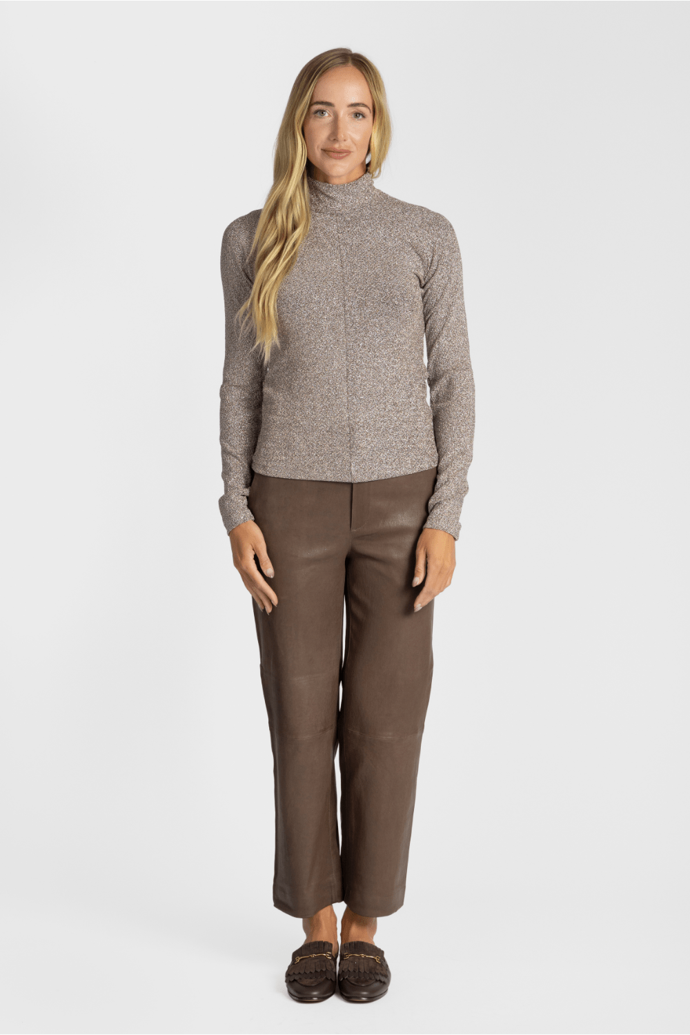 Vrille' Mockneck Top - Forte Forte