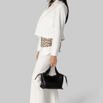 White Compact Jersey Crop Pant - Odeeh