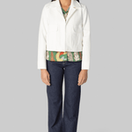 White Compact Jersey Jacket - Odeeh