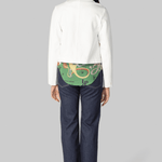 White Compact Jersey Jacket - Odeeh