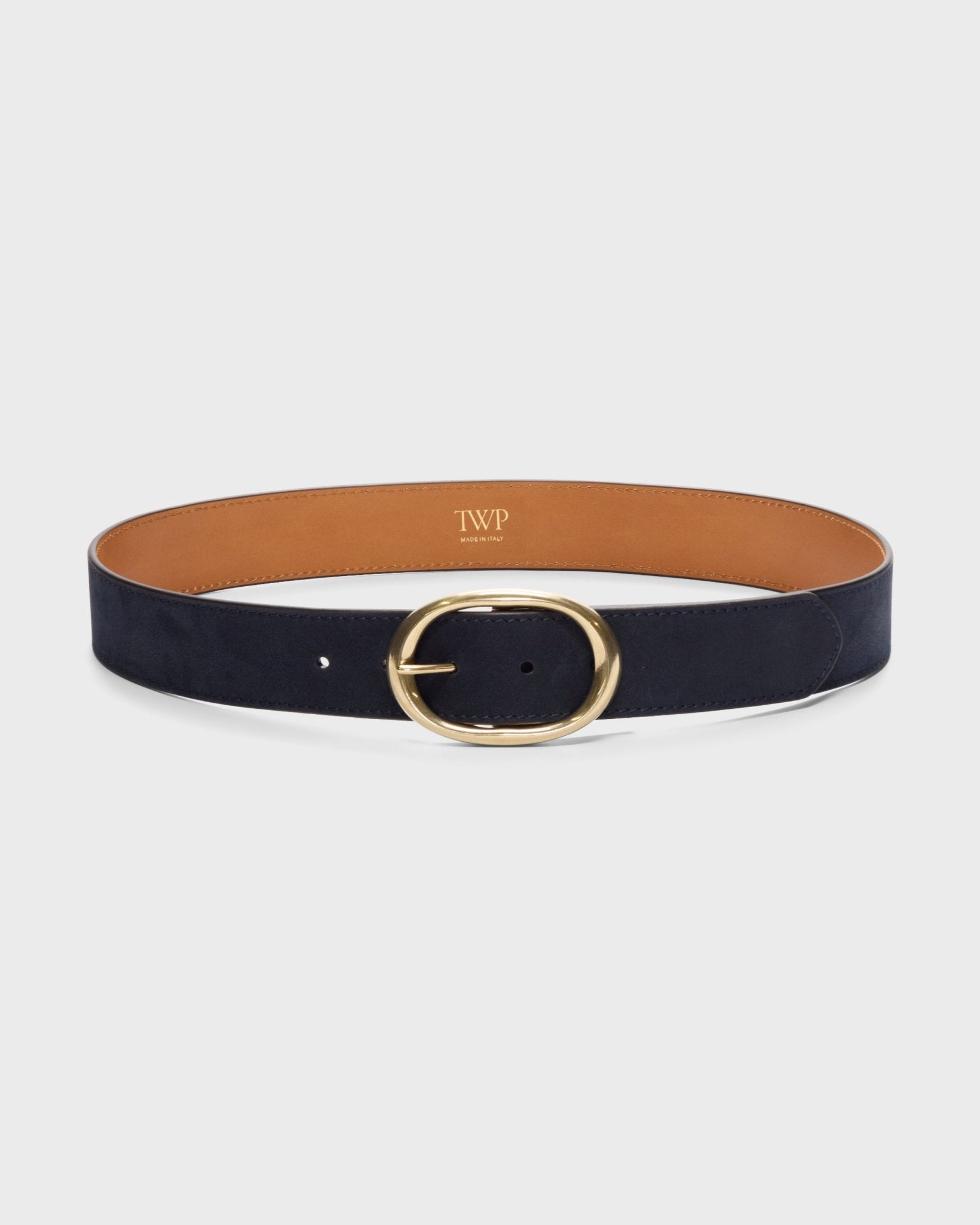 Wide Belt in Navy - TWP