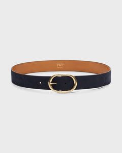 Wide Belt in Navy - TWP