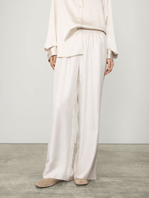 Wide Leg Silk Trouser - Lisa Yang