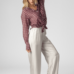 Wide Leg Silk Trouser - Lisa Yang
