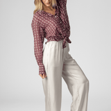 Wide Leg Silk Trouser - Lisa Yang