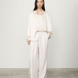 Wide Leg Silk Trouser - Lisa Yang