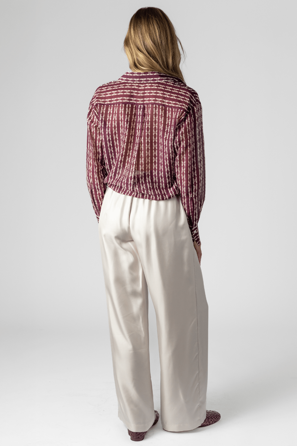 Wide Leg Silk Trouser - Lisa Yang