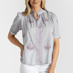 Winn Pansy Sky Shirt - Alix of Bohemia