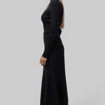 Xavier Ribbed Mock Neck Sweater in Black - Saint Art