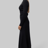 Xavier Ribbed Mock Neck Sweater in Black - Saint Art