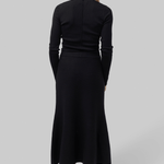 Xavier Ribbed Mock Neck Sweater in Black - Saint Art