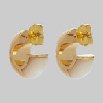 Zellige Hoops in Mother-of-Pearl - Lizzie Fortunato