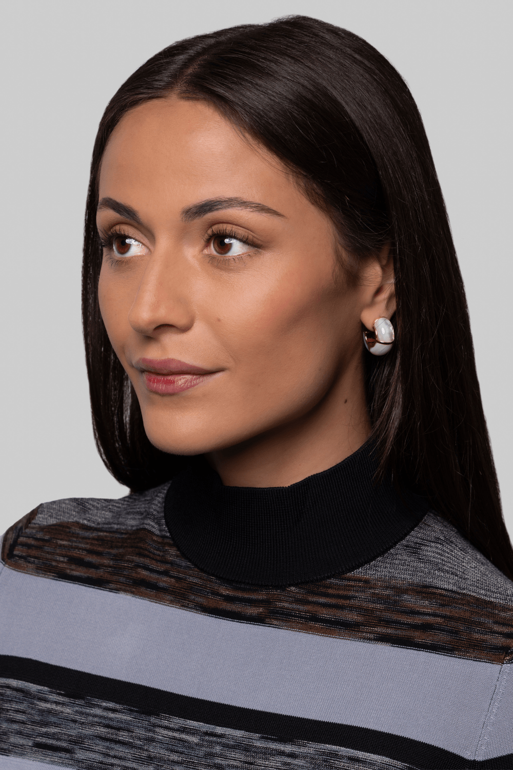 Zellige Hoops in Mother-of-Pearl - Lizzie Fortunato