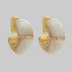 Zellige Hoops in Mother-of-Pearl - Lizzie Fortunato