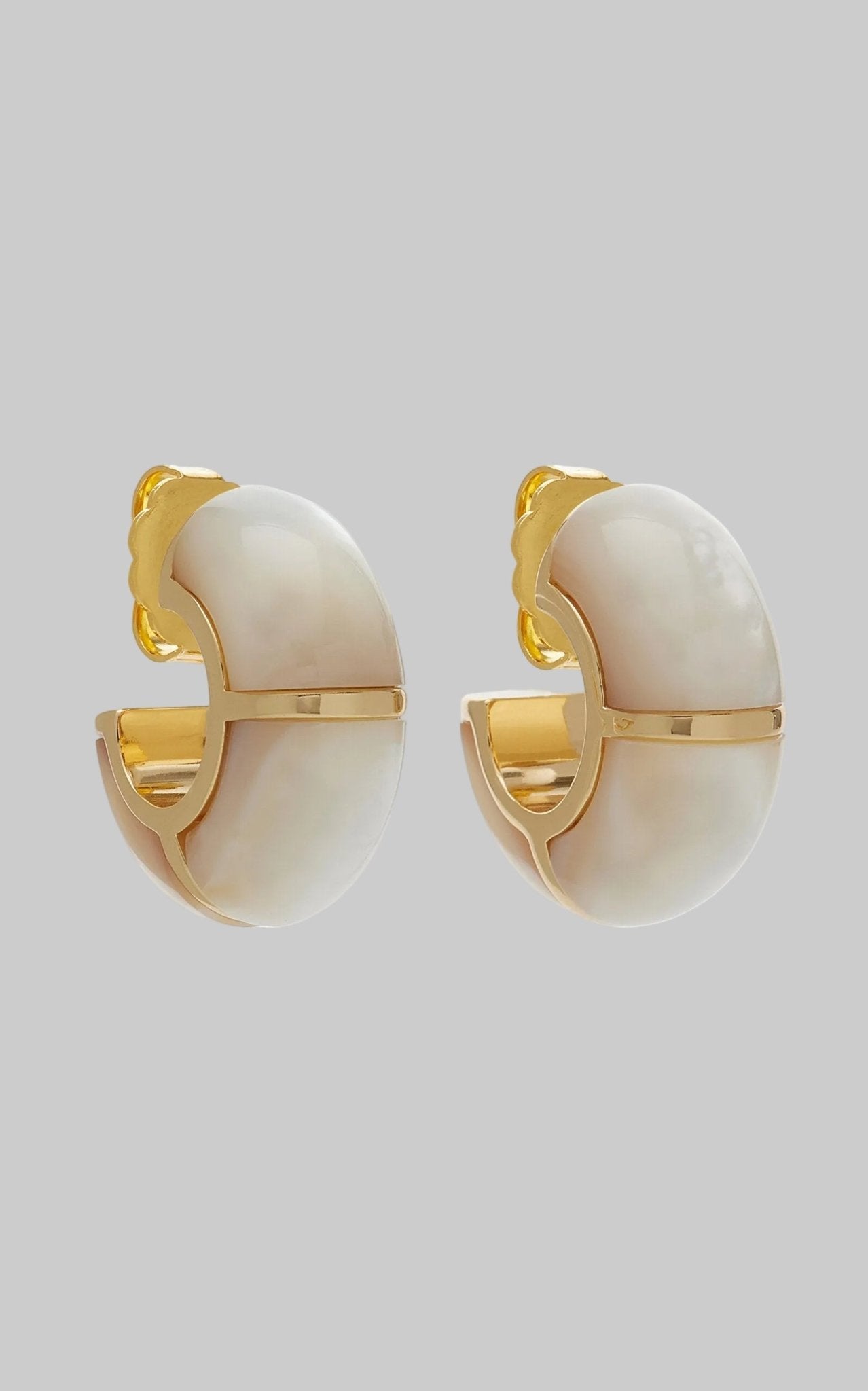 Zellige Hoops in Mother-of-Pearl - Lizzie Fortunato