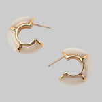 Zellige Hoops in Mother-of-Pearl - Lizzie Fortunato