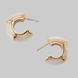 Zellige Hoops in Mother-of-Pearl - Lizzie Fortunato