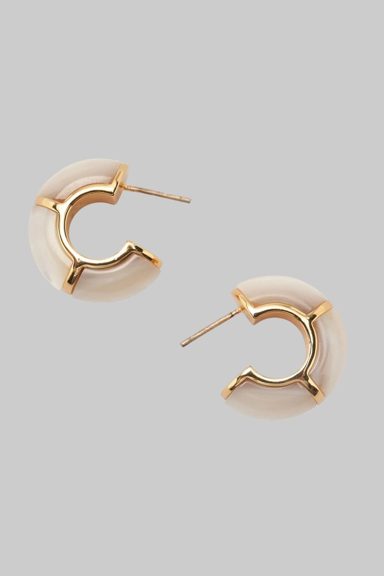 Zellige Hoops in Mother-of-Pearl - Lizzie Fortunato