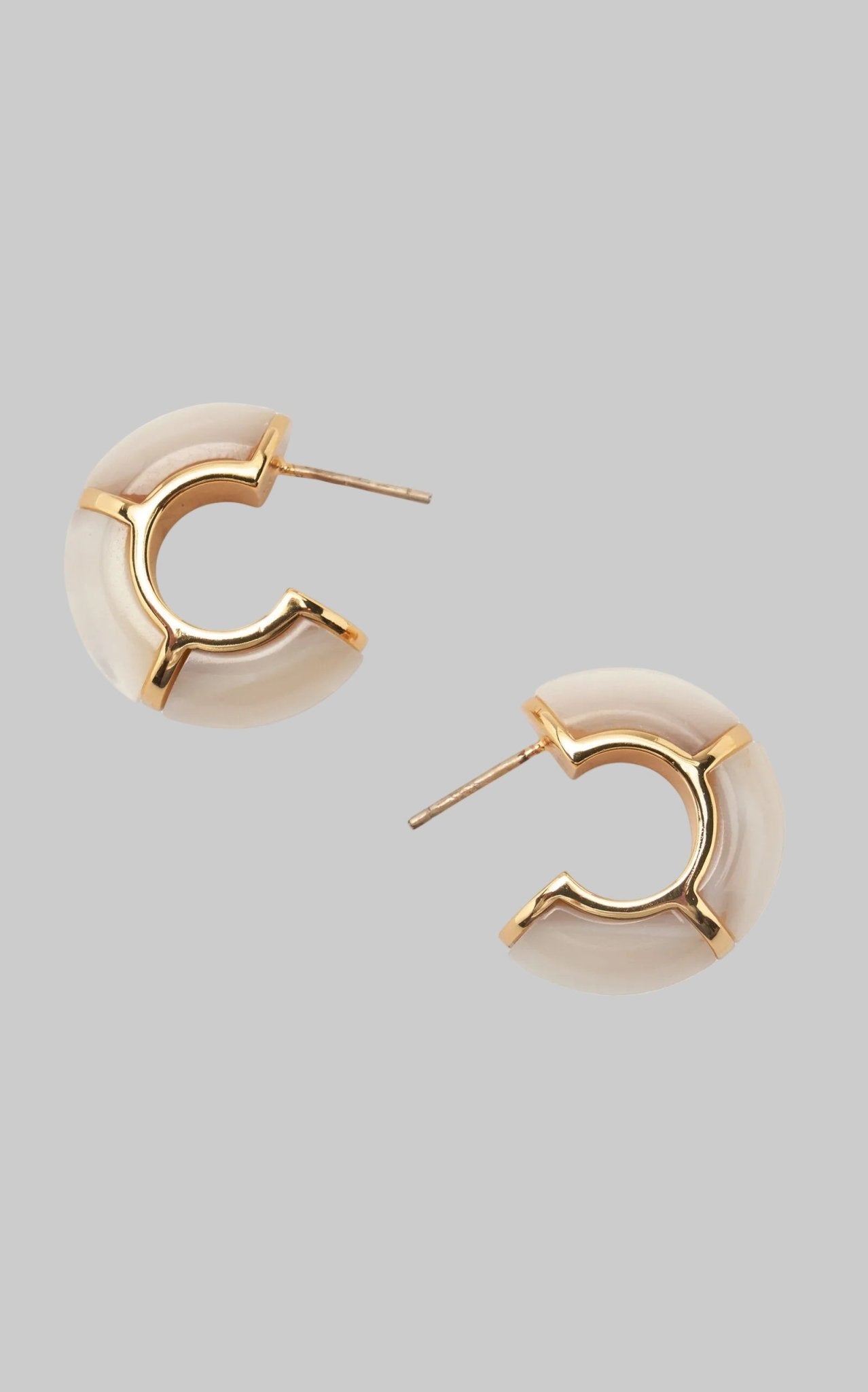 Zellige Hoops in Mother-of-Pearl - Lizzie Fortunato